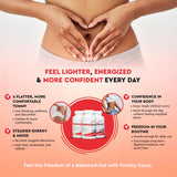 Health Focused Tummy Focus supplement ingredients list on the label