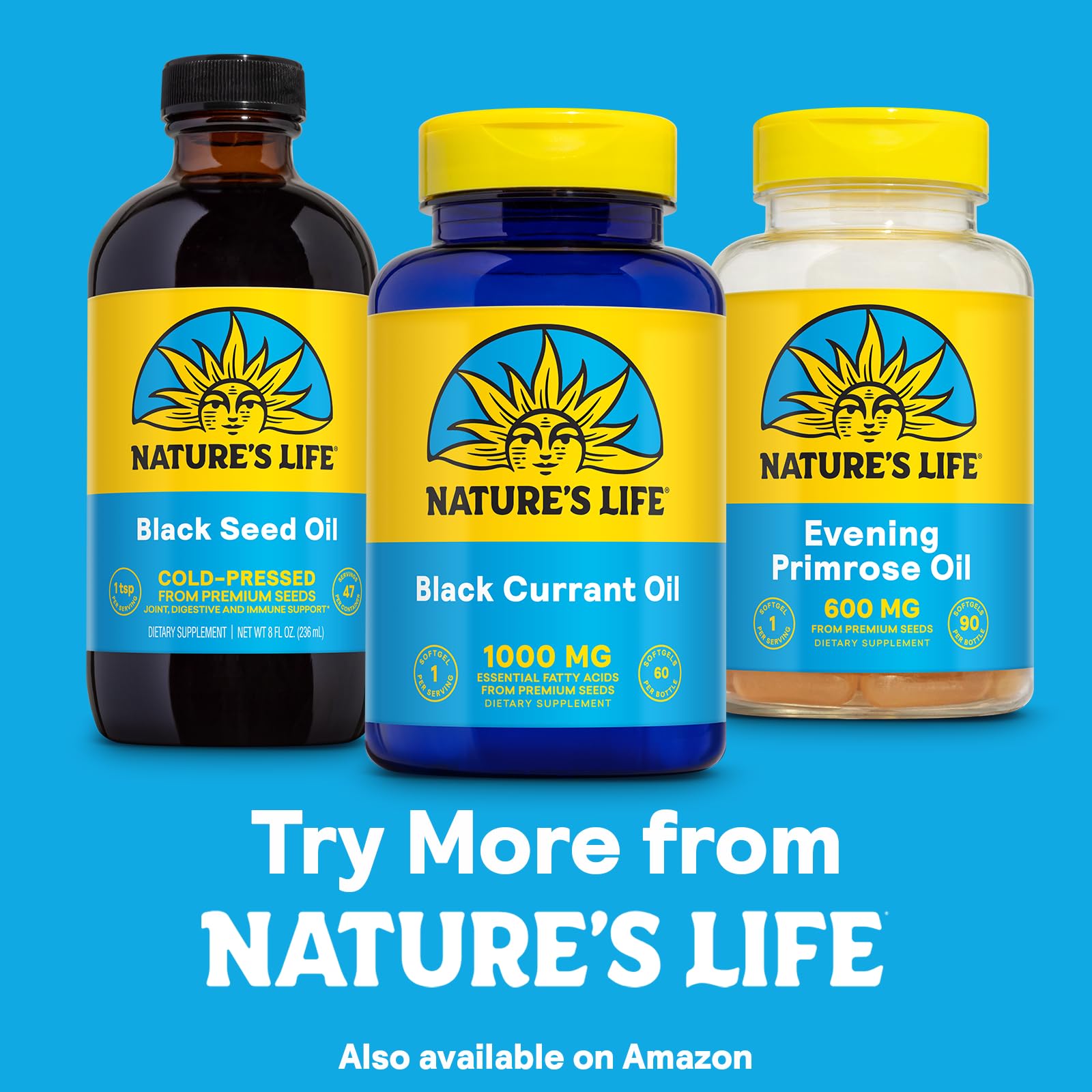 Health From The Sun Black Currant Oil 1000mg Softgels on a wooden table