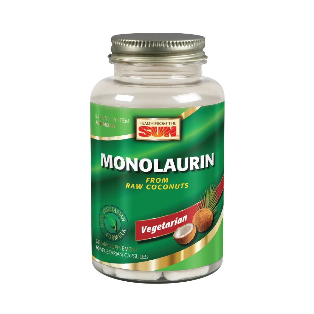 Health From The Sun Monolaurin Capsules front view with packaging