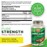 Health From The Sun Monolaurin Capsules side view showing capsule details