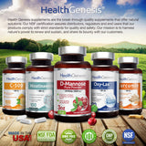 Health Genesis Vitamin D3 Softgels 2000 IU with olive oil background