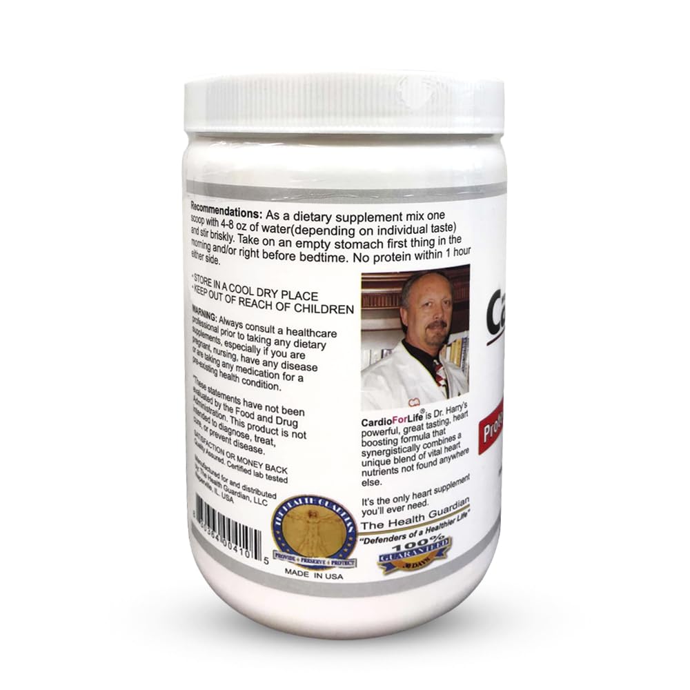 Health Guardian Cardio for Life L-Arginine Powder scoop with powder