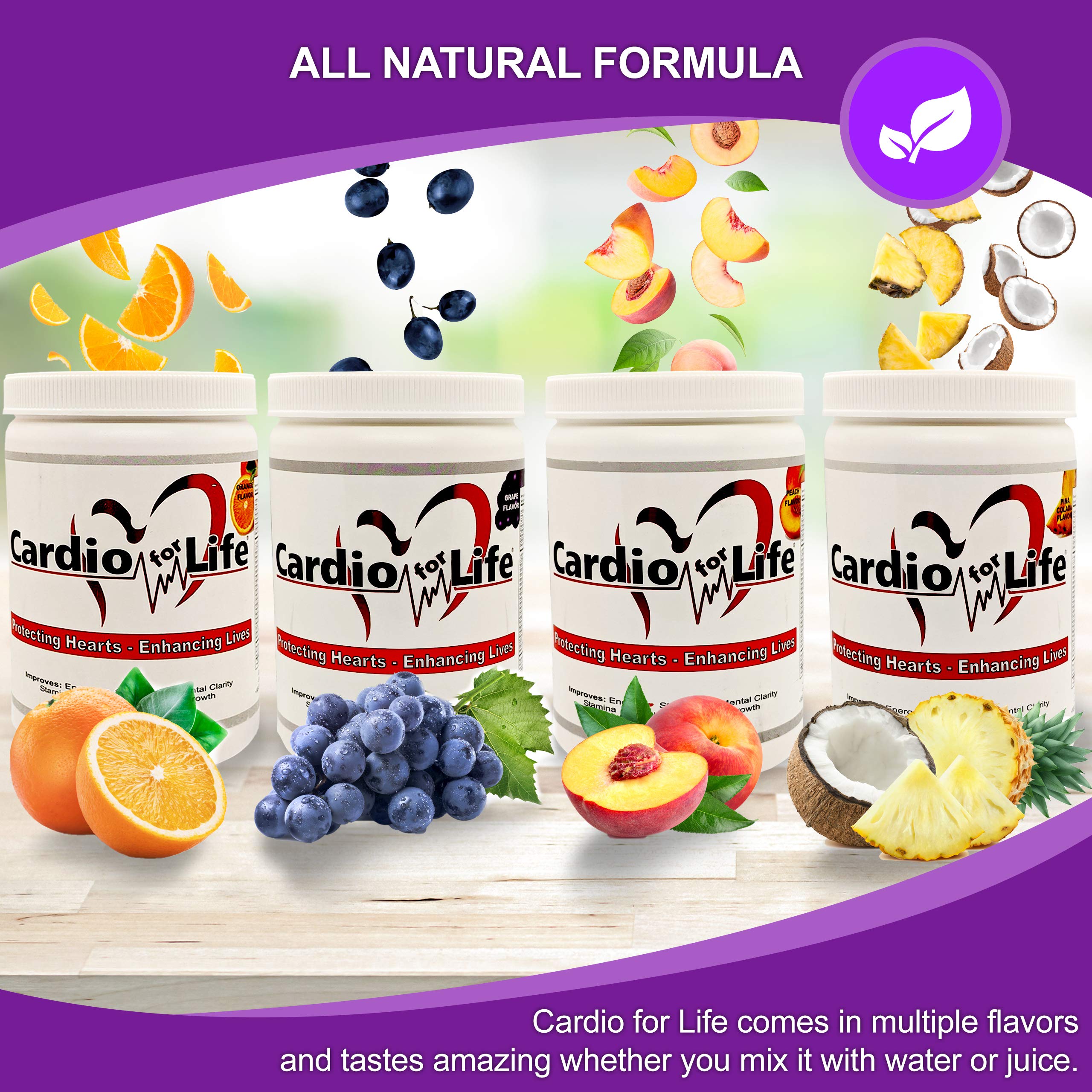 Health Guardian Cardio For Life L-Arginine Powder with fresh fruit