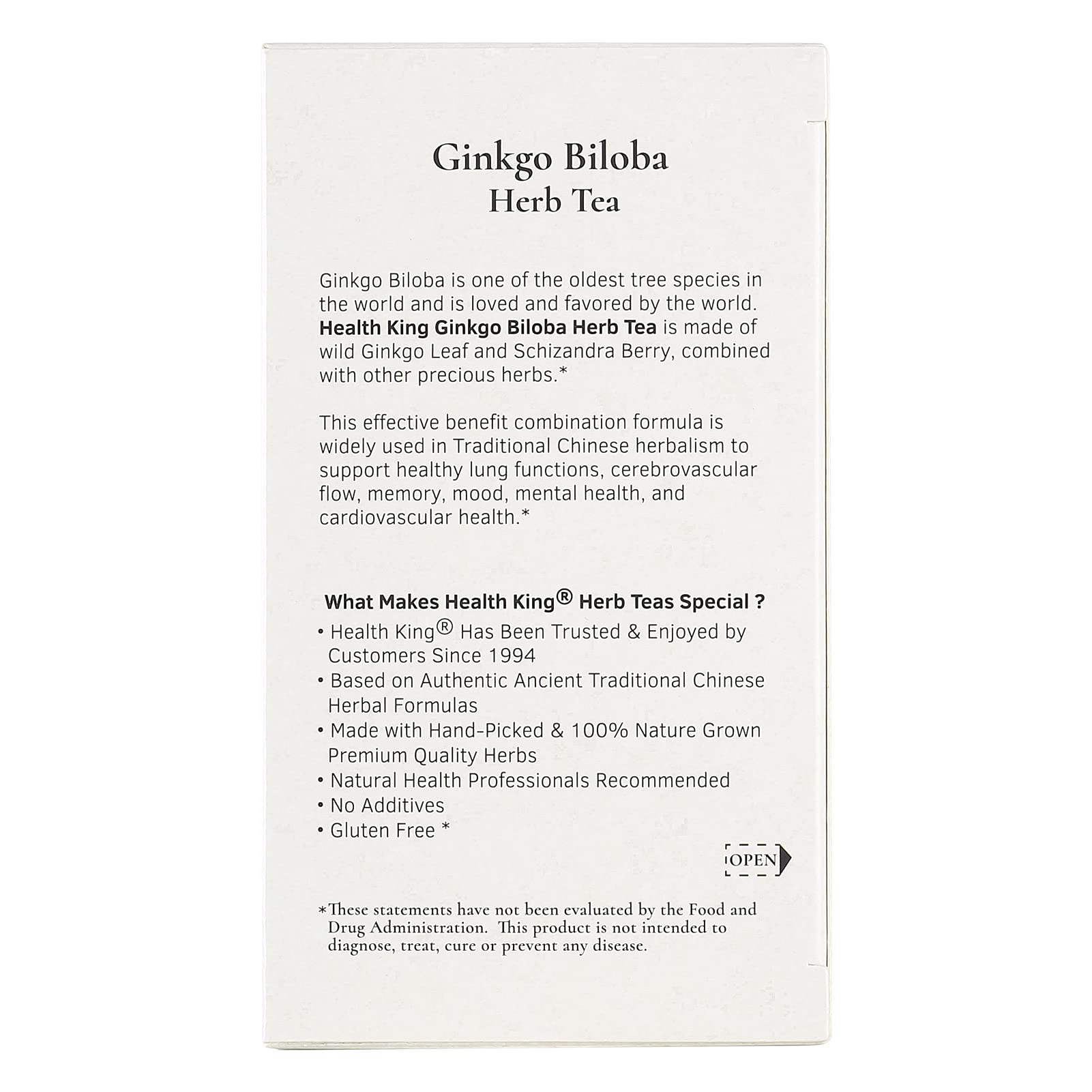 Health King Ginkgo Biloba Supplement in a lifestyle setting