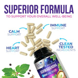 Health Nutrition Naturals Ashwagandha Extra Strength Capsules on a table