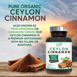 Health Nutrition Naturals Ceylon Cinnamon Capsules close-up of the capsules