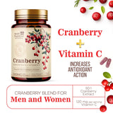 Health Nutrition Naturals Cranberry Extract Capsules close-up