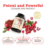 Health Nutrition Naturals Cranberry Extract Capsules in hand
