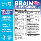 Health Nutrition Naturals DMAE Brain Supplement side view