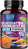 Health Nutrition Naturals Glucosamine Chondroitin supplement front view