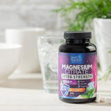 Health Nutrition Naturals Magnesium Citrate Capsules with measuring spoon