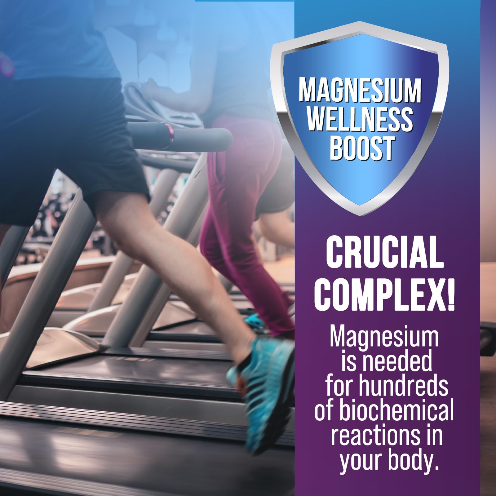 Health Nutrition Naturals Magnesium Complex 500mg capsules opened bottle