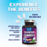 Health Nutrition Naturals Magnesium Glycinate 250mg label close-up