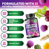 Health Nutrition Naturals Milk Thistle capsules on a wooden table