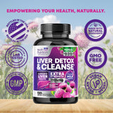 Health Nutrition Naturals Milk Thistle Liver Support Supplement bottle side view