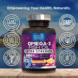 Health Nutrition Naturals Omega 3 Fish Oil 2400mg softgels