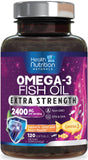 Health Nutrition Naturals Omega 3 Fish Oil front view with packaging