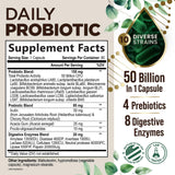 Health Nutrition Naturals Probiotic Capsules side view showing dosage
