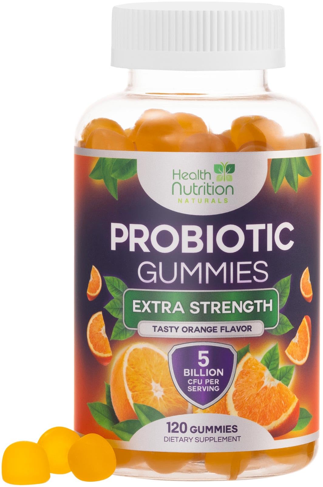 Health Nutrition Naturals Probiotic Gummies front view