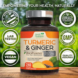 Health Nutrition Naturals Turmeric Curcumin Complex 2000mg ingredients list