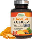 Health Nutrition Naturals Turmeric Curcumin Complex 2200mg front view