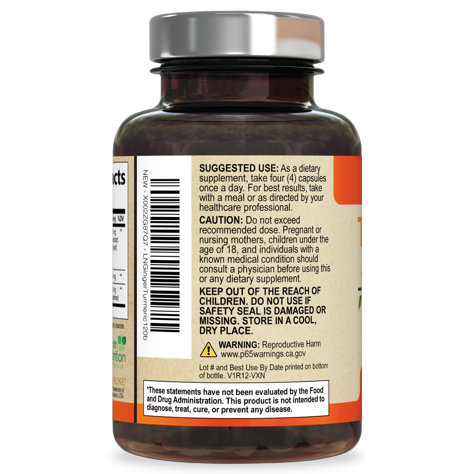 Health Nutrition Naturals Turmeric Curcumin Complex 2200mg in a lifestyle setting