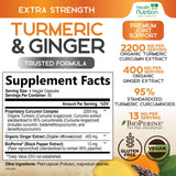 Health Nutrition Naturals Turmeric Curcumin Complex 2200mg side view