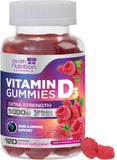 Health Nutrition Naturals Vitamin D3 Gummies front view with packaging
