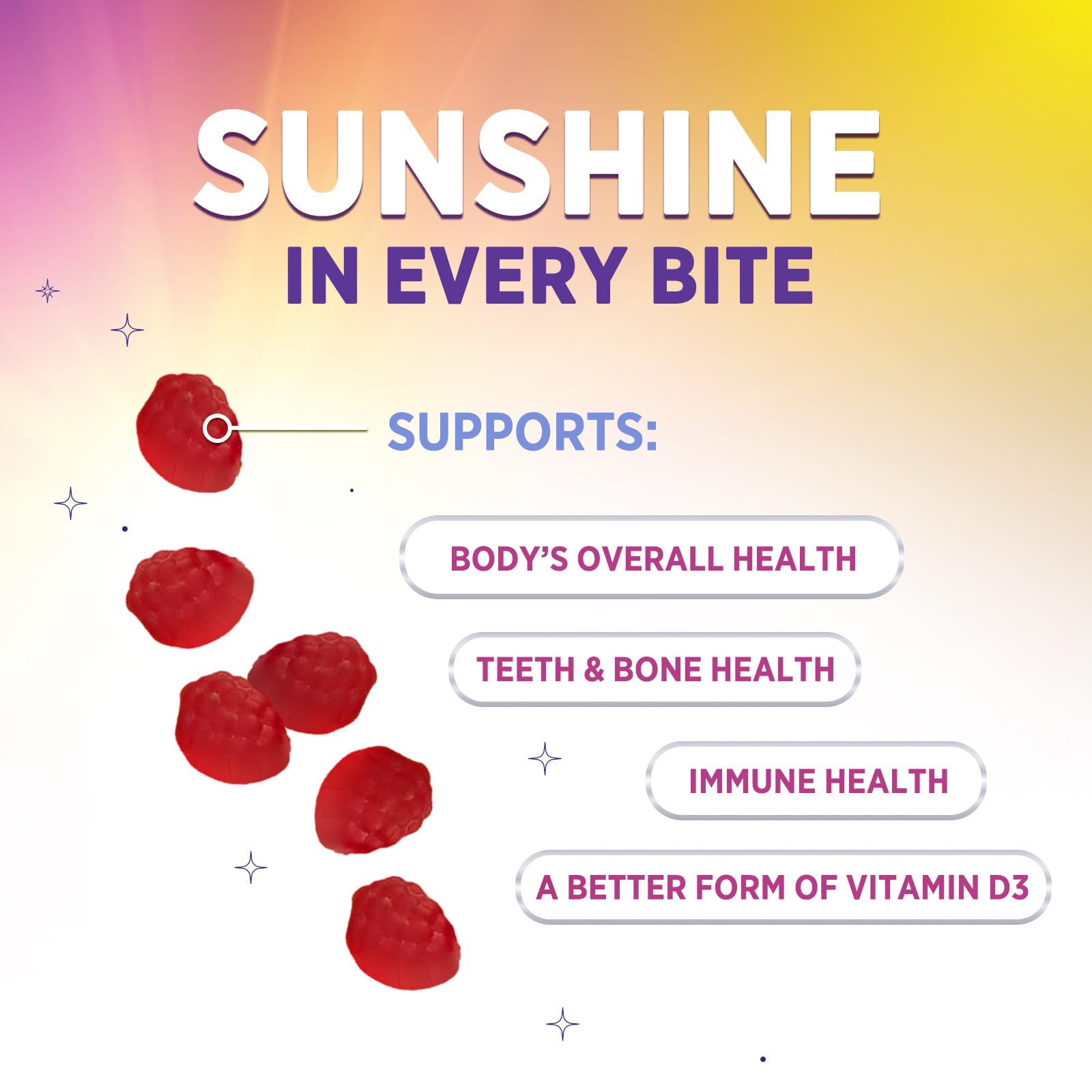 Health Nutrition Naturals Vitamin D3 Gummies ingredients list