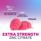 Health Nutrition Naturals Zinc Gummies close-up of gummies