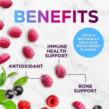 Health Nutrition Naturals Zinc Gummies on a wooden table