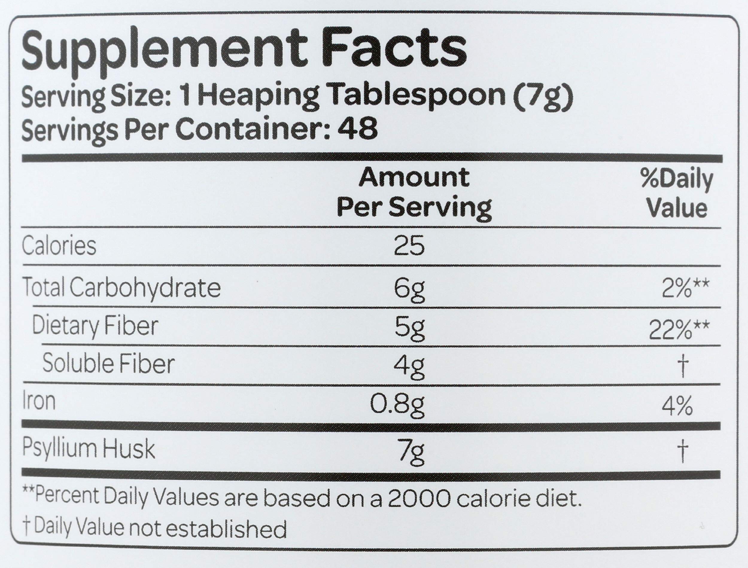 Health Plus Colon Cleanse Psyllium 12 OZ back view