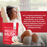Health Plus Psyllium Husk 272g opened packaging with product inside