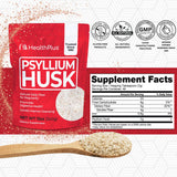 Health Plus Psyllium Husk 272g side view with ingredients list