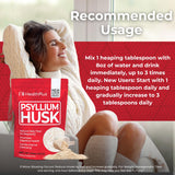 Health Plus Psyllium Husk Fiber Supplement back view
