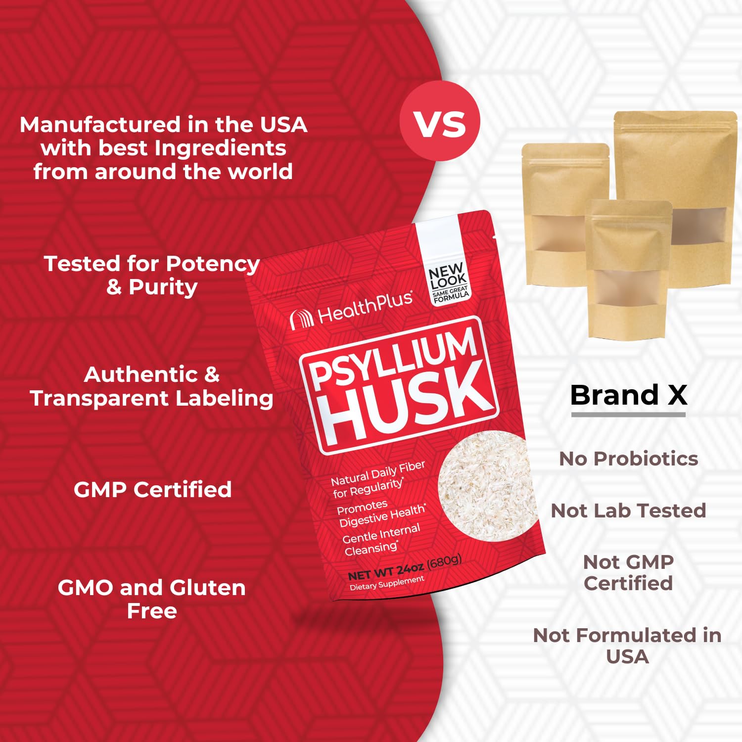 Health Plus Psyllium Husk Fiber Supplement serving suggestion