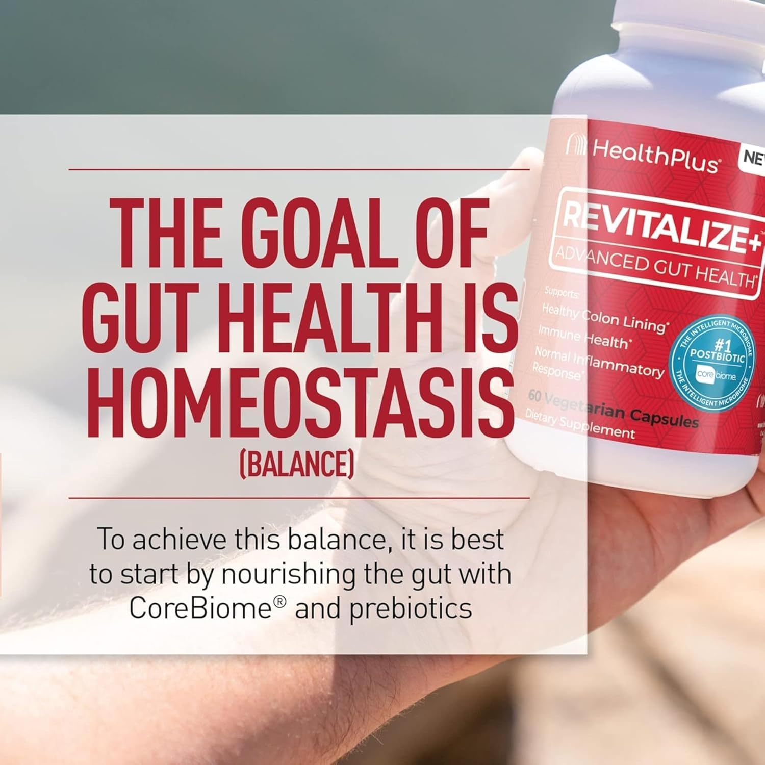 Health Plus Revitalize+ Advanced a daily routine Supplements packaging details