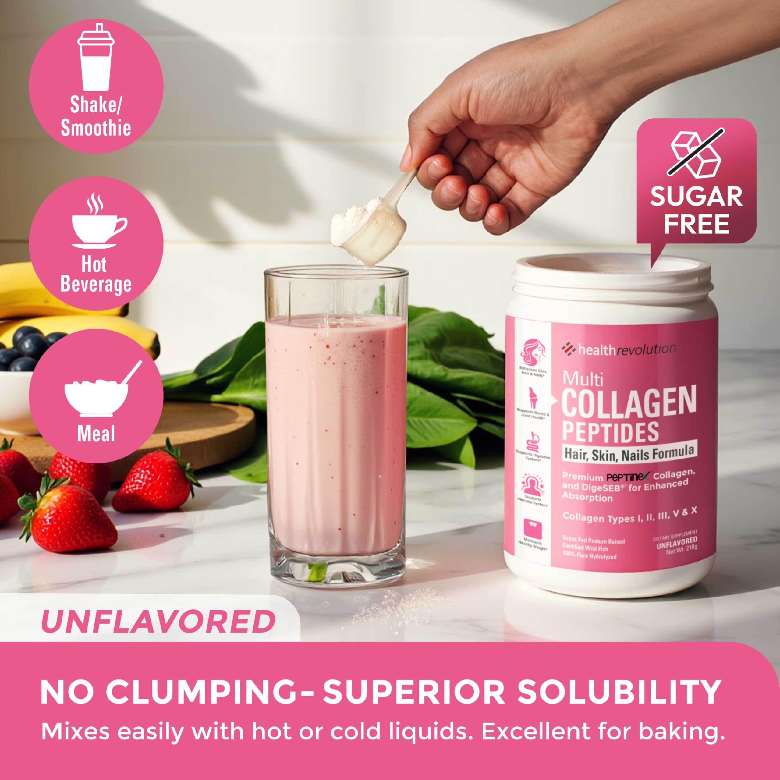 Health Revolution Multi Collagen Protein Powder 210g ingredient list