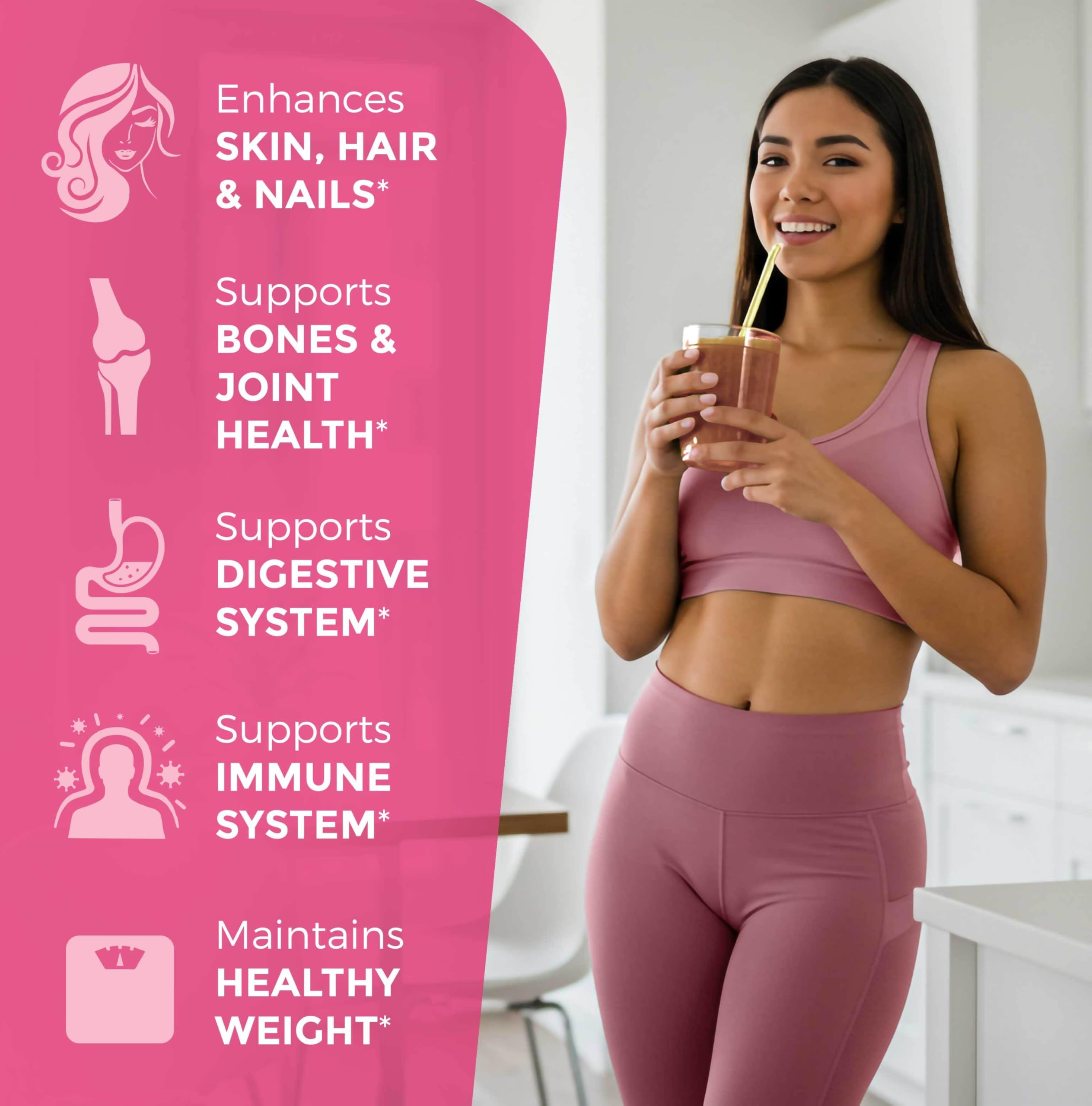 Health Revolution Multi Collagen Protein Powder 210g lifestyle scene