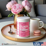 Health Revolution Multi Collagen Protein Powder 210g scoop in powder