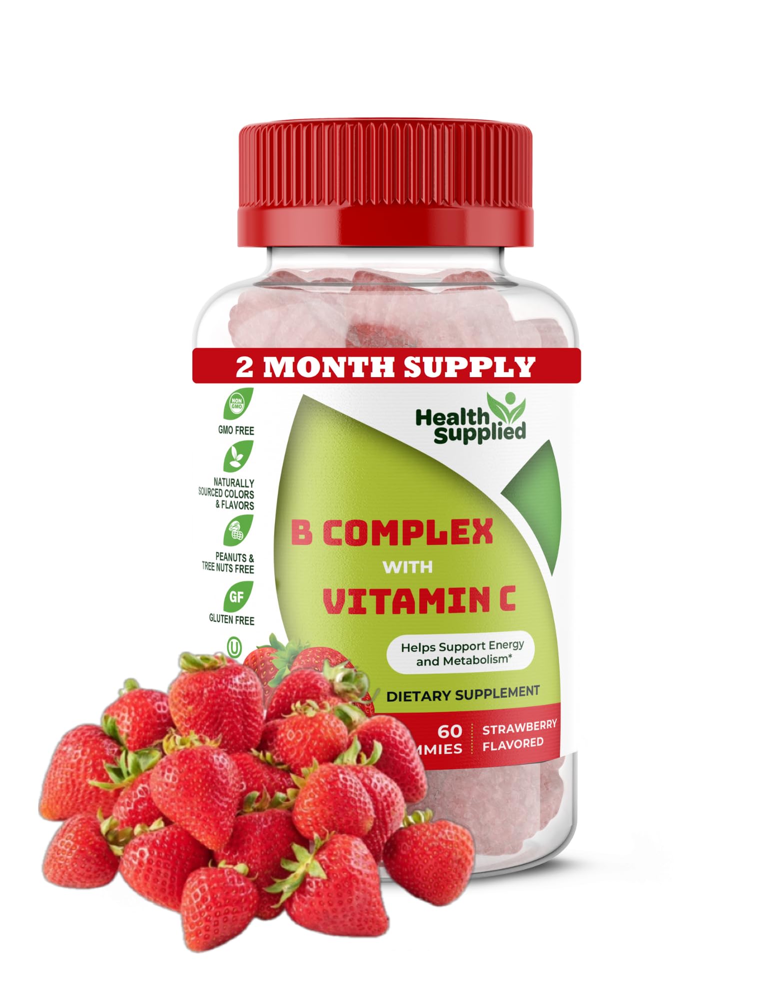 Health Supplied B-Complex Vitamin Supplement front view