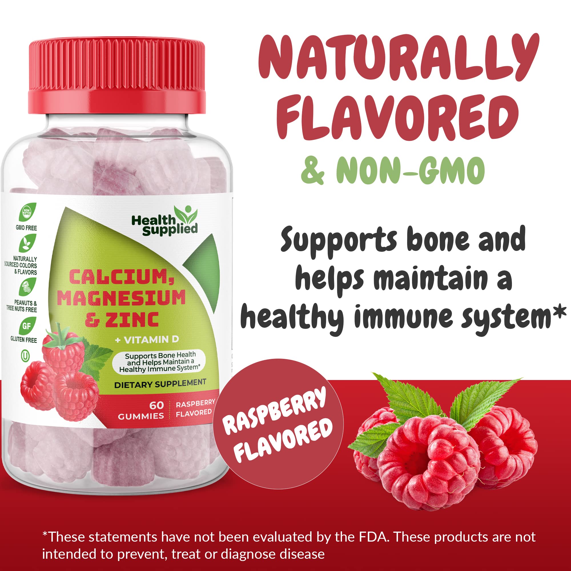 Health Supplied Calcium Supplement packaging side view