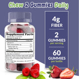 Health Supplied Prebiotic Fiber Gummies with fresh berries