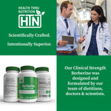 Health Thru Nutrition Berberine HCI 500mg Capsules close-up of capsules