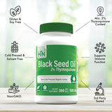Health Thru Nutrition Black Seed Oil Softgels 500mg back view