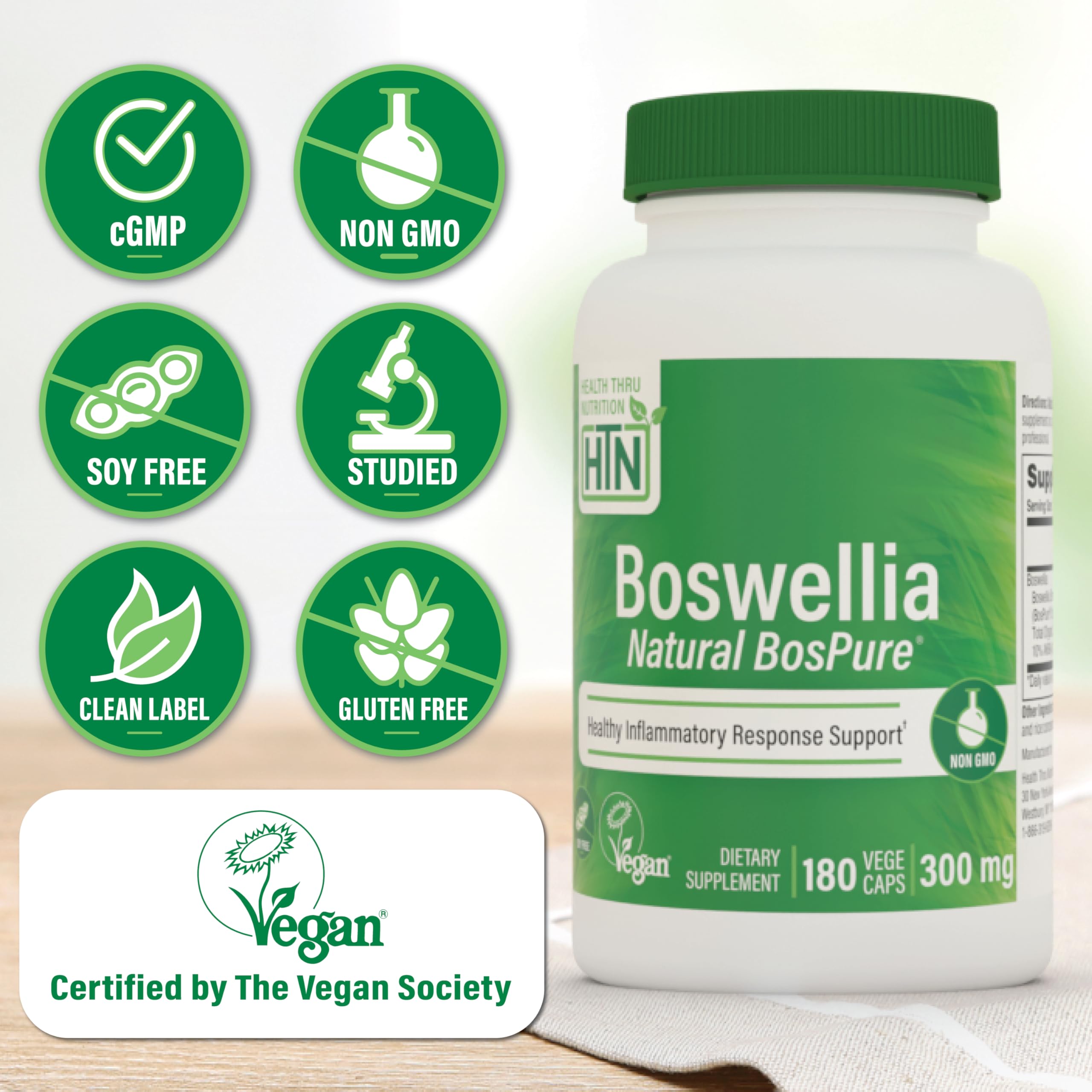 Health Thru Nutrition Boswellia Serrata 300mg Capsules packaging