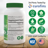 Health Thru Nutrition Caprylic Acid Softgels 600mg back view with ingredient list