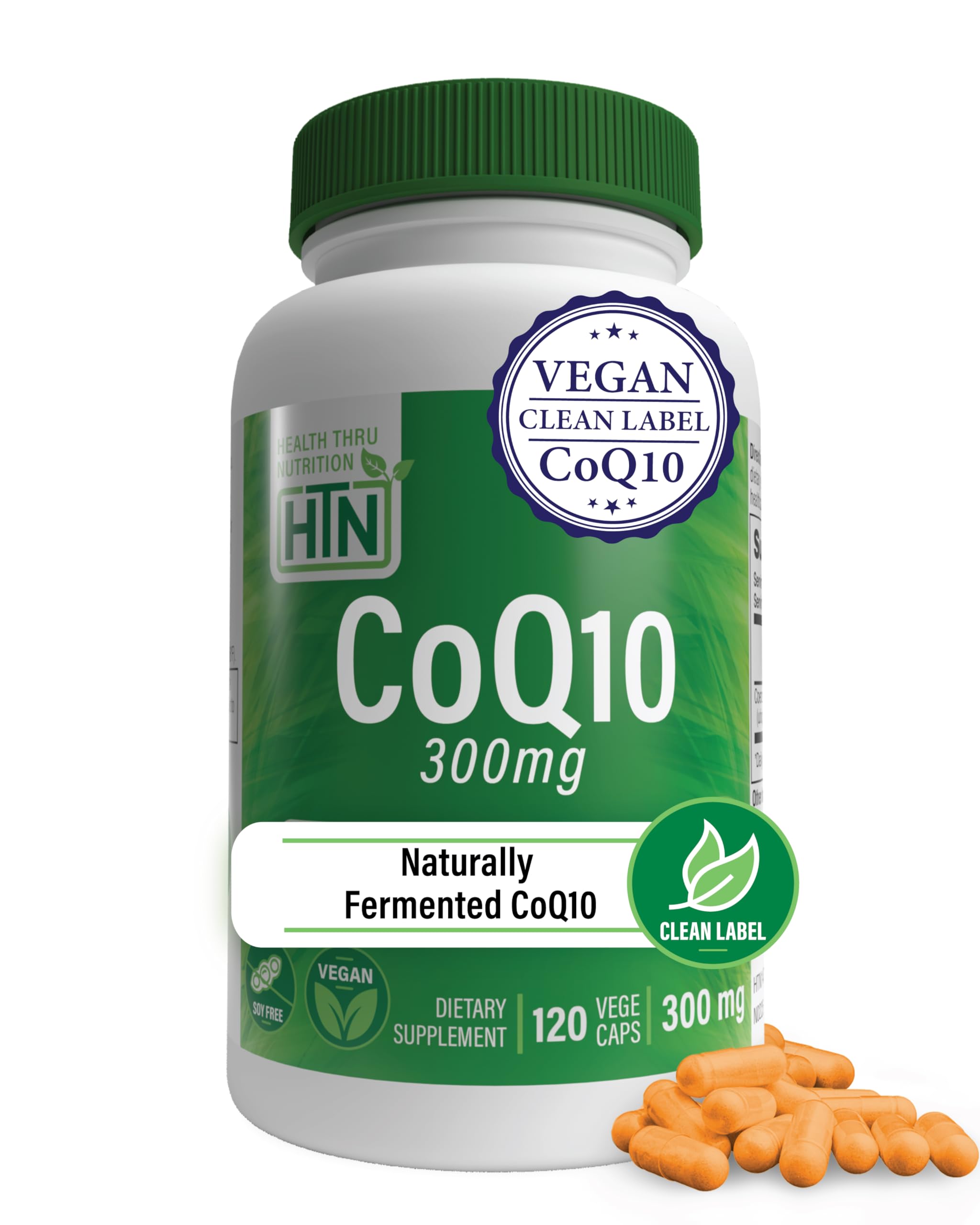 Health Thru Nutrition CoQ-10 300mg Vegecaps front view