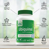 Health Thru Nutrition CoQ10 Kaneka Ubiquinol 82g capsules side view