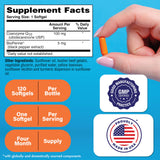 Health Thru Nutrition CoQ10 Softgels side view showing softgel